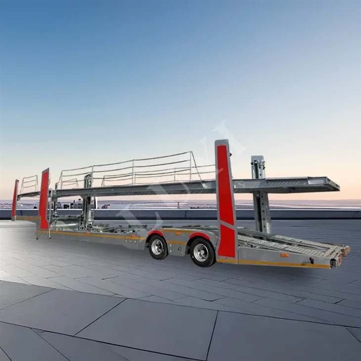 2 กระบวนการชุบสังกะสีเพลาที่มีรถเทรลเลอร์กึ่งขนส่งรถยนต์ 8 คัน