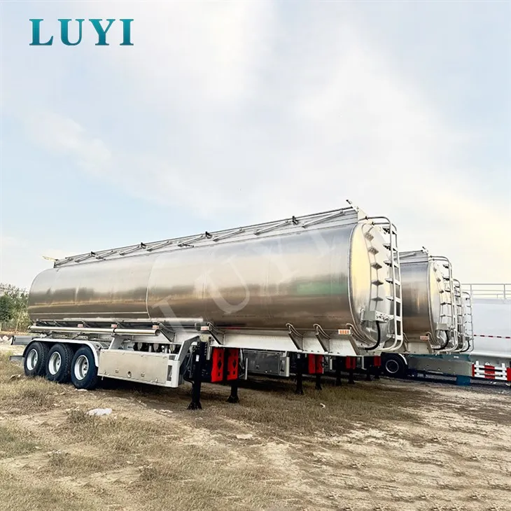 รถบรรทุกถังน้ำมัน-อะลูมิเนียมสาม-เพลาทั้งหมด