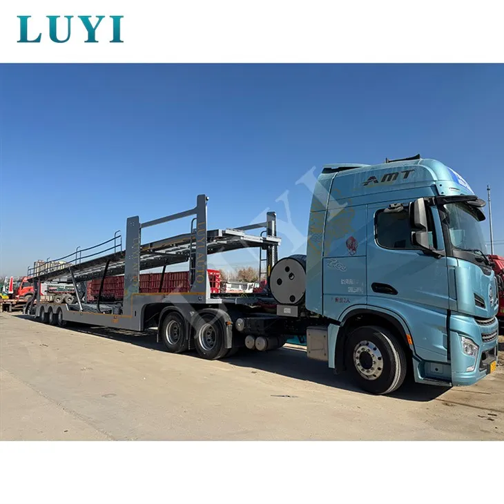 กระบวนการชุบสังกะสีด้วยรถกึ่งพ่วงขนส่งรถยนต์ 8 คัน