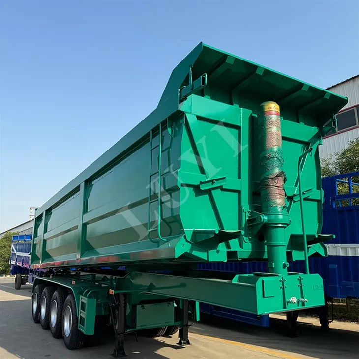 รถพ่วงดั๊มพ์ไฮดรอลิก 7x14 รถพ่วงดั๊มพ์