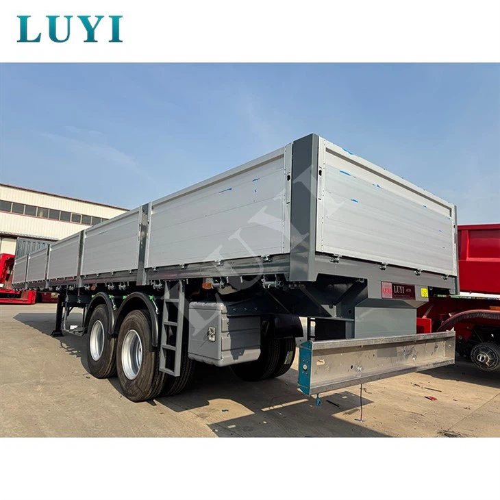 Two Axle Aluminum Alloy Side Wall Semi Trailer factory